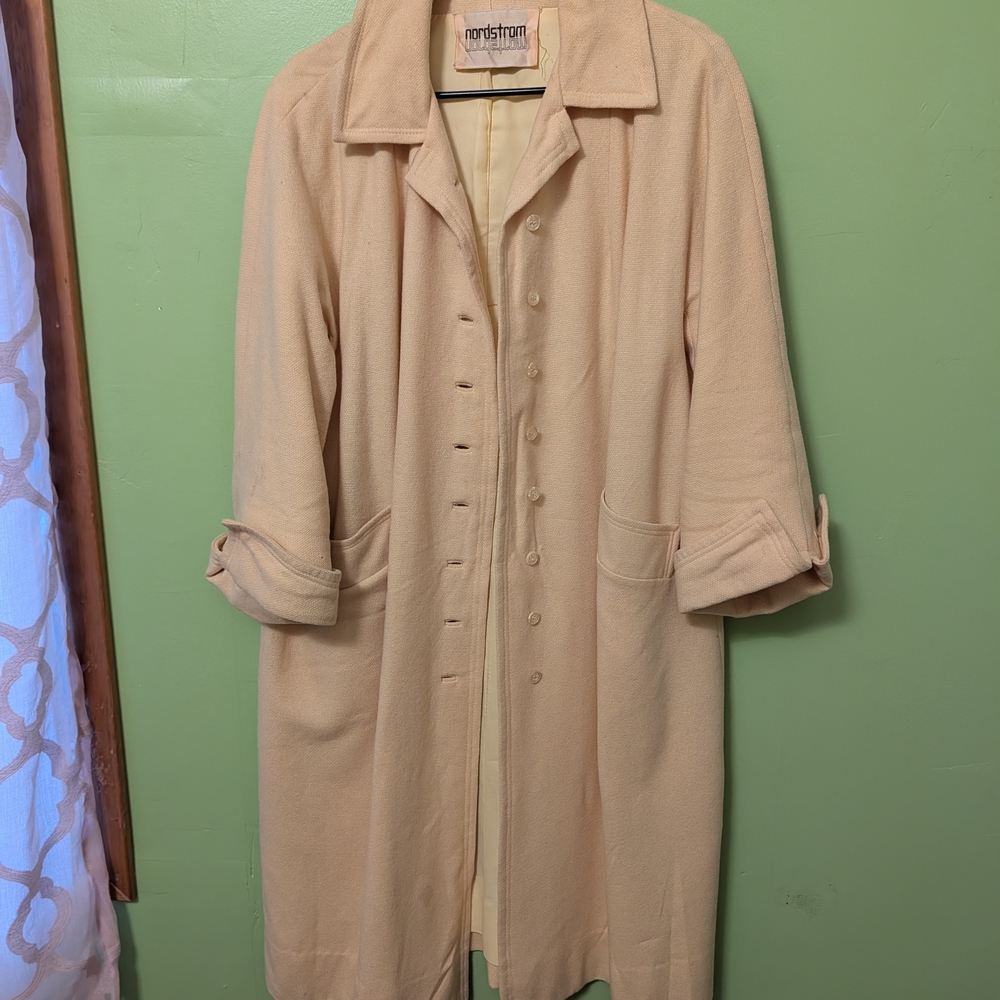 Vintage Nordstrom Butter Yellow Coat